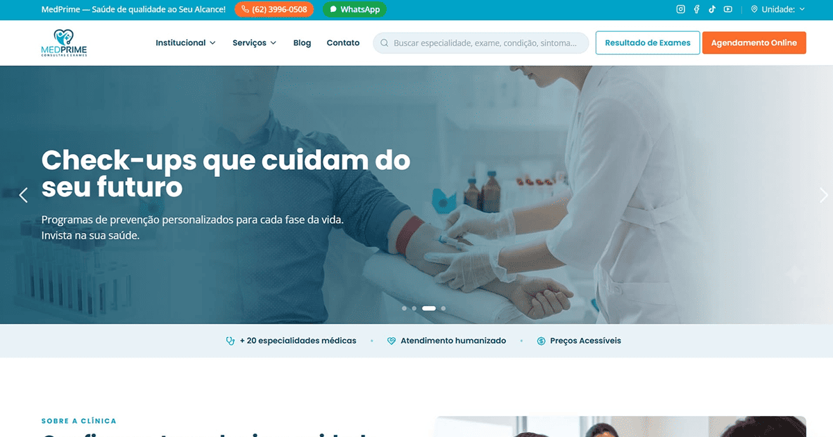Clínica MedPrime - Consultas e Exames logo